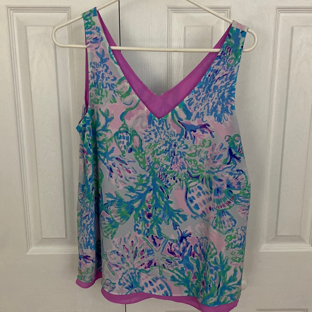 Lilly Pulitzer Florin reversible top size large